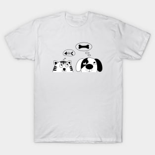 Cat and dog T-Shirt